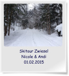 Skitour Zwiesel Nicole & Andi 01.02.2015